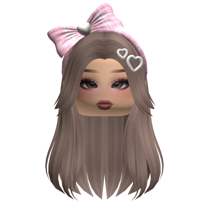 Soft Girl Straight Hair w/ Accessories & Makeup