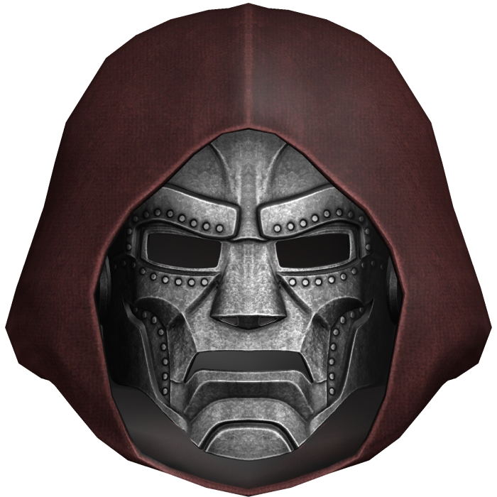 Red Dr Doom Mask w/ Hood