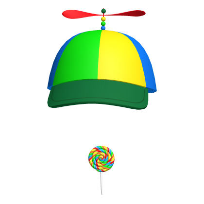 Propeller Hat Rainbow Lollipop Coolkid Meme Beanie