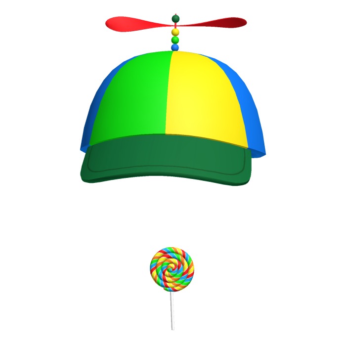 Propeller Hat Rainbow Lollipop Coolkid Meme Beanie