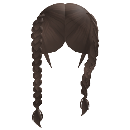 ♡ Dainty Double Braids (Brown) Roblox item