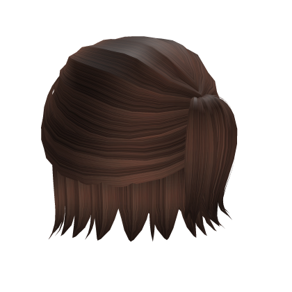 Brown Cheap Pulled Ponytail with Short Hair Roblox item