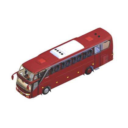 💖 Bus Indonesia jet bus red Sign Abandoned Mesh