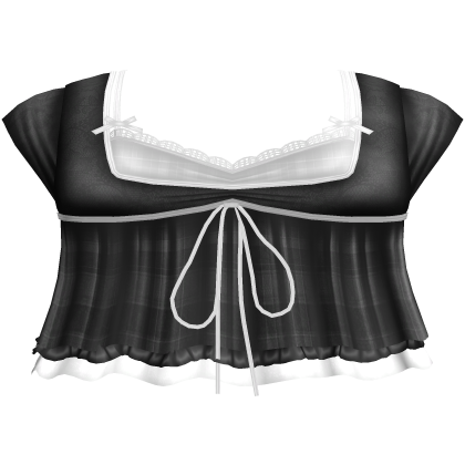 pretty gothic ruffled blouse w tank top black 2