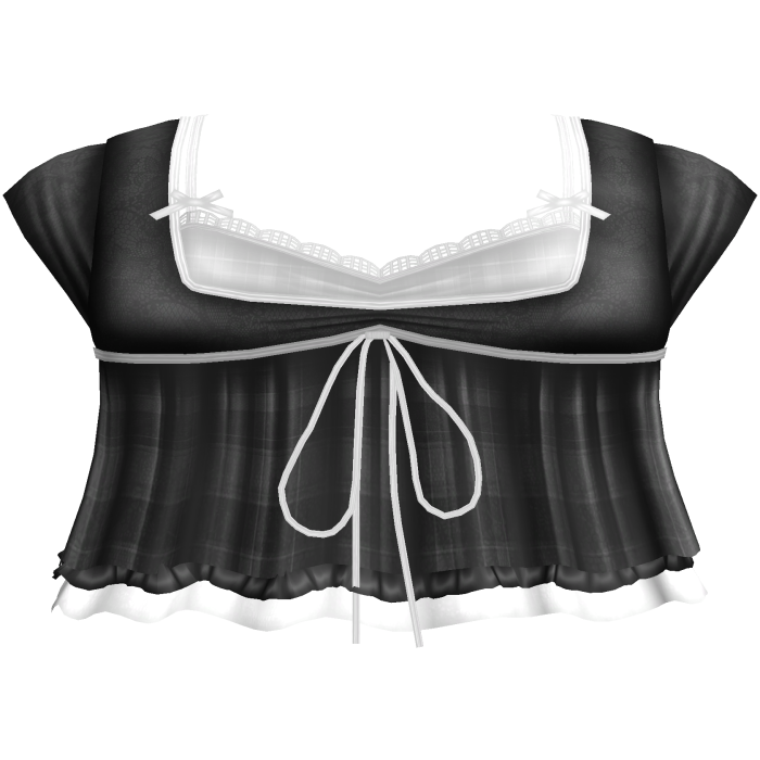 pretty gothic ruffled blouse w tank top black 2