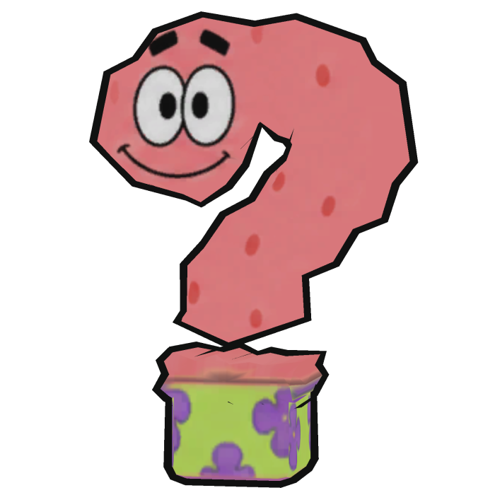 Patrick Question Mark Sign