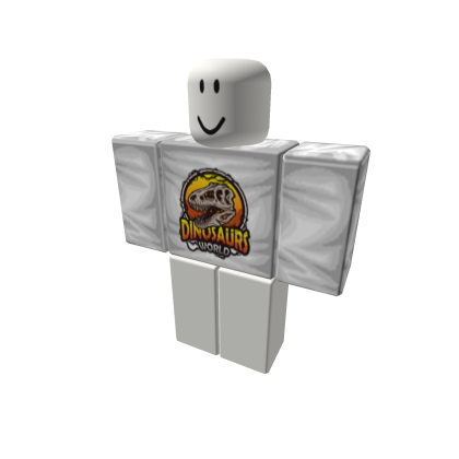 Dinosaurs world shirt white