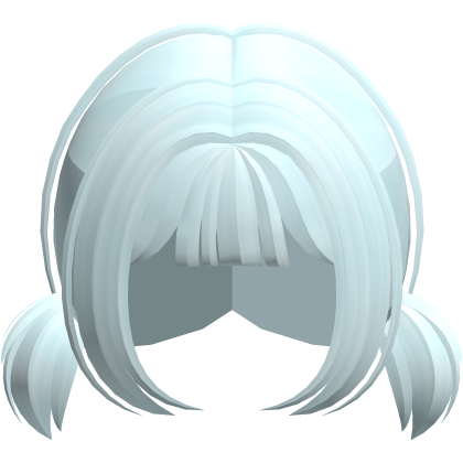 Short cutecore mini bob pigtails in blue