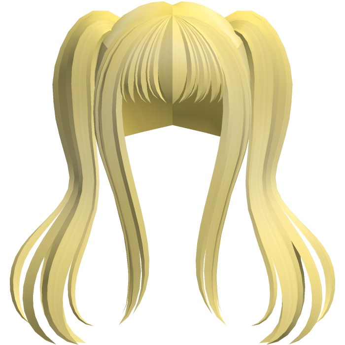 🐾 big long wispy anime pigtails moe yellow