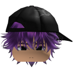 Cute Y2K emo purple hair with hair