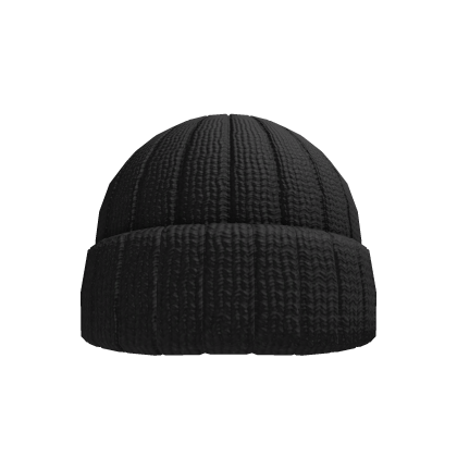 Dark Charcoal Gray Ribbed Winter Beanie