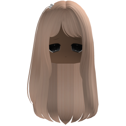 ♥ kawaii long side pigtail hair moe face ∙ blonde Roblox item