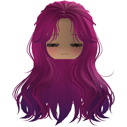 cute y2k fluffy beautiful pretty hair (pink) Roblox item