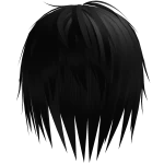 Negro Vkei Desordenado Punk Emo Pelo Roblox NoFilter