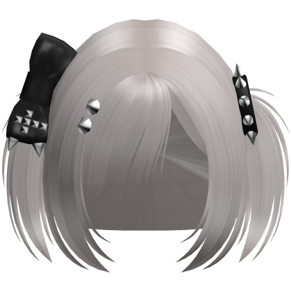 Emo Ash Blonde Vkei Baby Pigtails /w Bow Roblox item