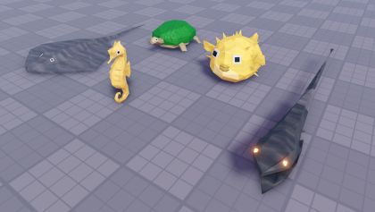 Low Poly Fish Pack preview 3