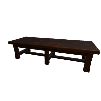 Long Wooden Rectangular Table for RPG game