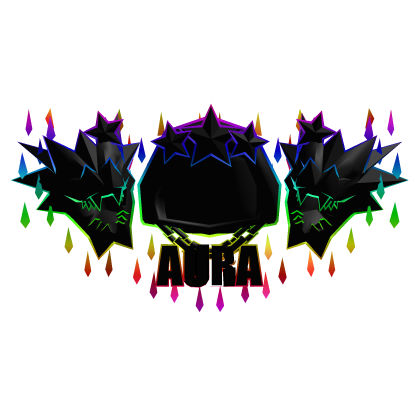 Rainbow Black Aura Hood