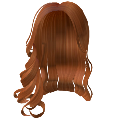 Ginger Over The Shoulder Long Curly Middle Part Roblox item