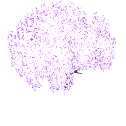 Purple Glowing Wisteria Tree