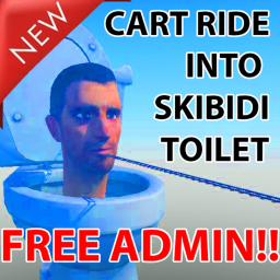 Cart Ride into Skibidi Toilet for FREE ADMIN!!!