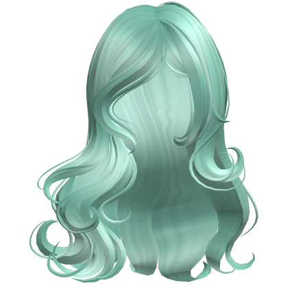 ♡ Silky Long Ethereal Waves (Pastel Teal) Roblox item