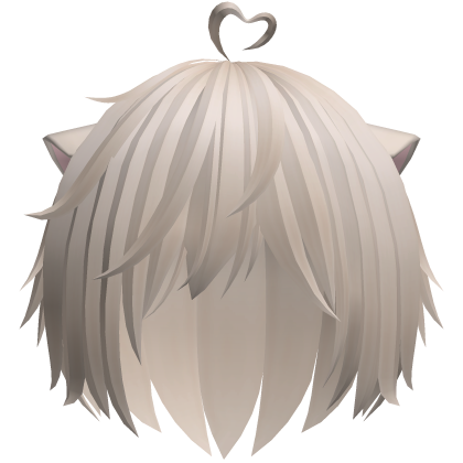 sweet fluffy catboy hair in blonde