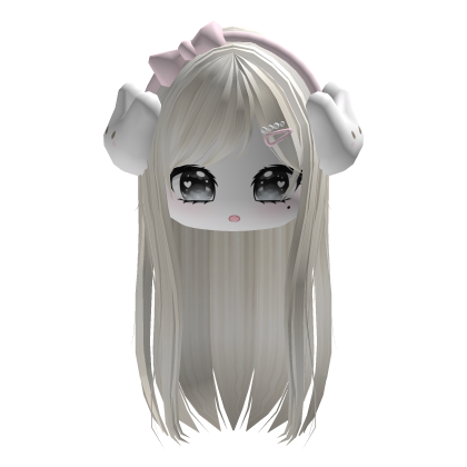 Blonde Kawaii Vkei Moe Hair W/ Bunny Headband