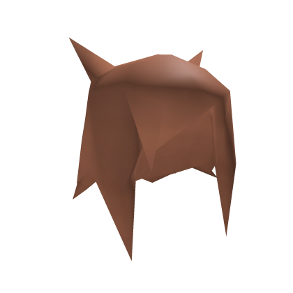 cute low poly horns spikey hair - ginger