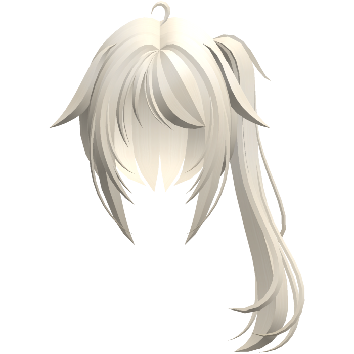 moe vkei emo messy ponytails w tufts blonde