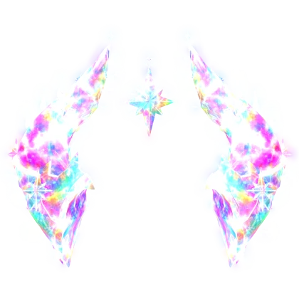 Opal White Devil Emissive Horns Roblox item render