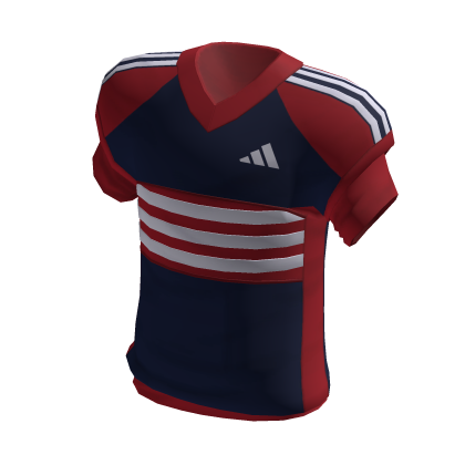 adidas Red and Blue American Football Jersey
