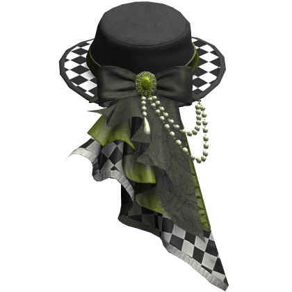 Green Regal Steampunk Side Top Hat