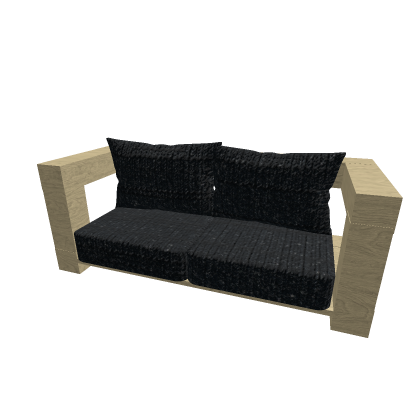 black modern chair sofa