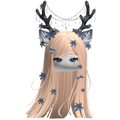 Ethereal Christmas Fairy Fawn Hair w/ Antlers