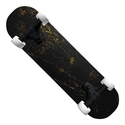 Gold Retro Skateboard