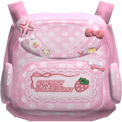 ꒰🍮🦴୭ cutecore sweet strawberry backpack [3.0] 🎀 thumbnail