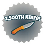 2,500th Knife Roblox badge thumbnail
