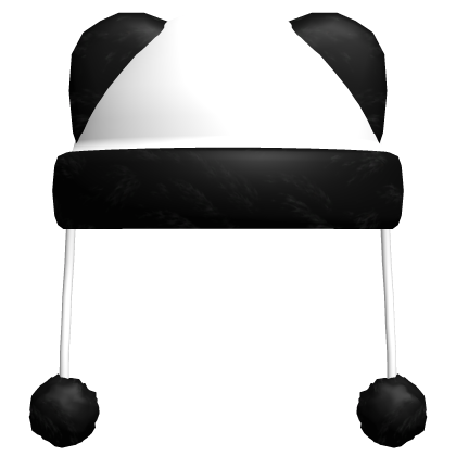 Niche White n Black Beanie w Bear Ears