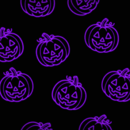 Purple Glowing Pumpkins