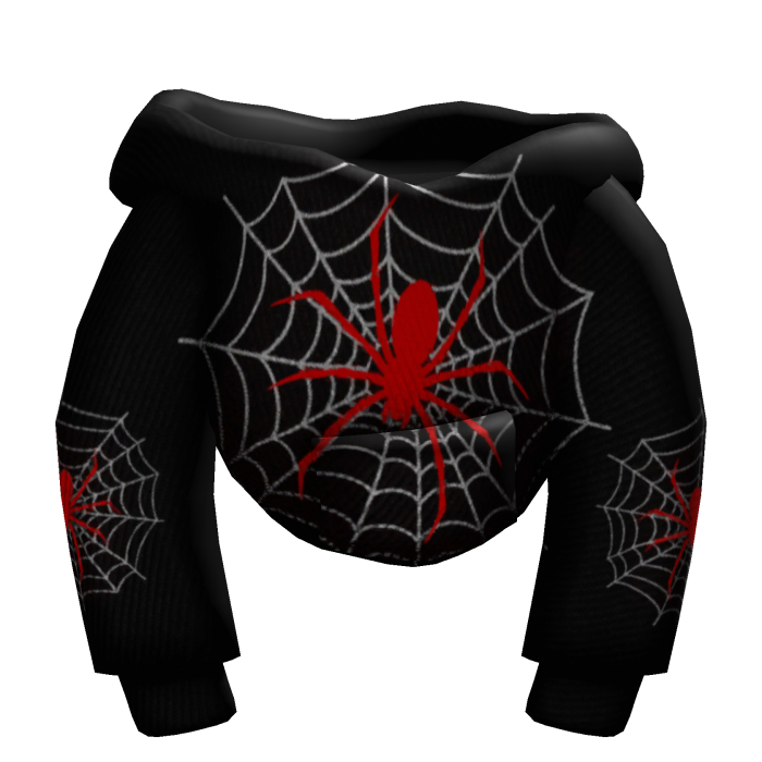 Black Designer Spider Web Male Hoodie