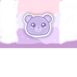 Purple cloud bear