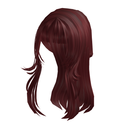 Y2K Long Wavy Hair Red Roblox item