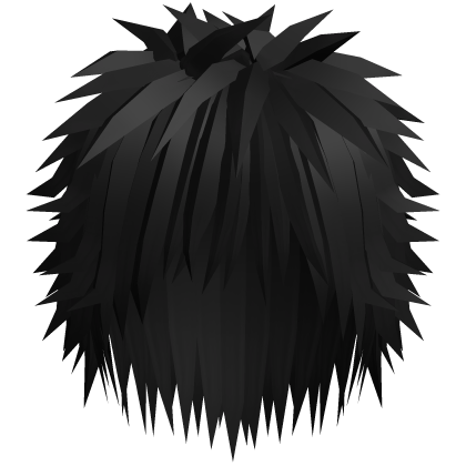 spiky messy emo hair in black