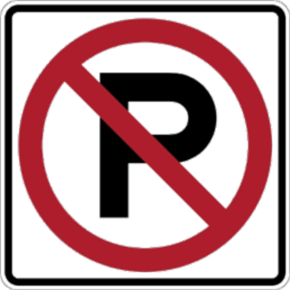No Parking Sign Roblox decal