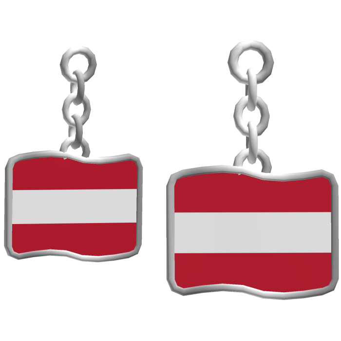 Austria Flag Earrings