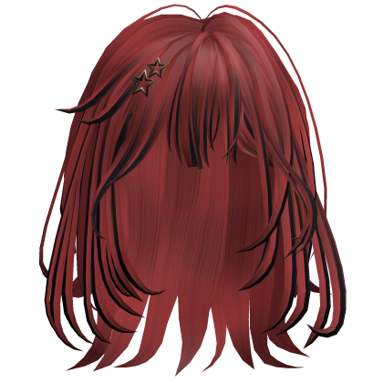 Star Clip Layered Hair - Red