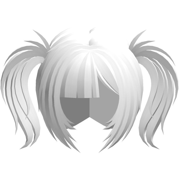 emo vkei moe scene ponytails white