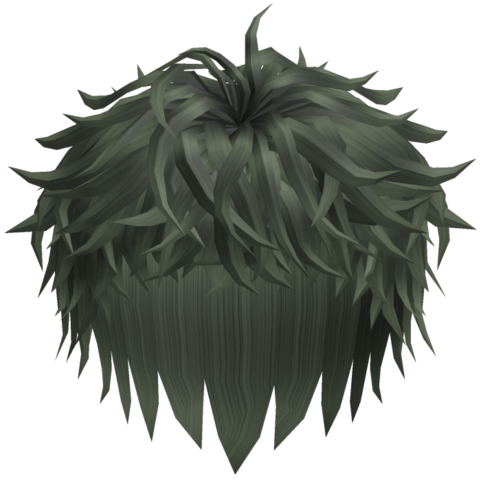 Green Messy Anime Hair