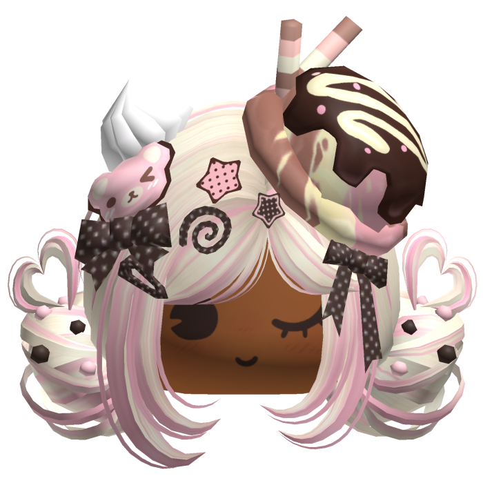 ♡ Ice Cream Girly Buns (Neapolitan)